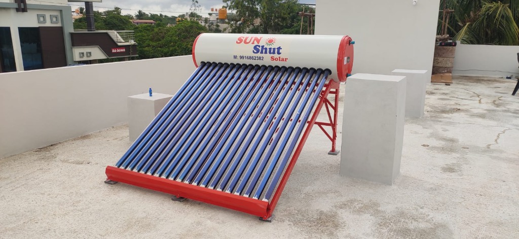 Sun Shut Solar Water Heater Real Installation